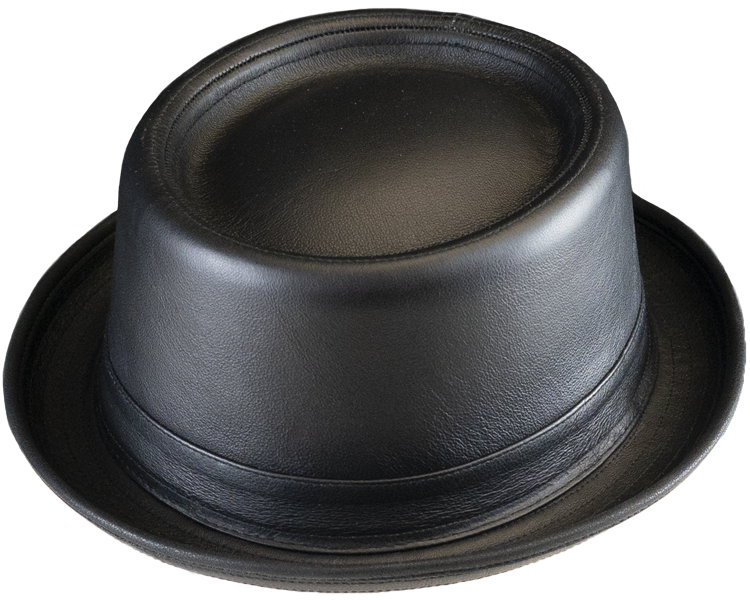 Henschel Leather Porkpie Hat